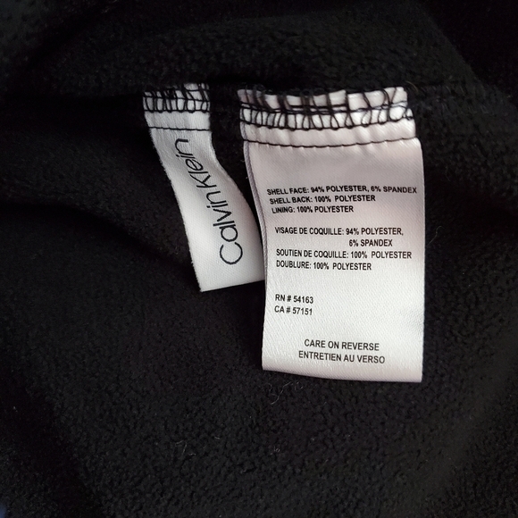 NEW Calvin Klein Blue Softshell Full Zip Jacket - Picture 6 of 6